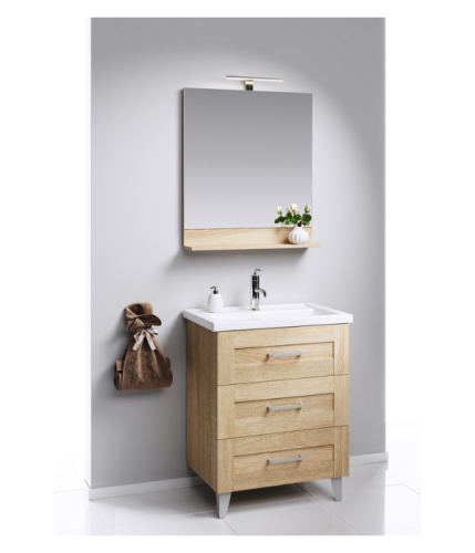 Тумба с умывальником AQWELLA Foster 81 Дуб сомна FOS01083DS